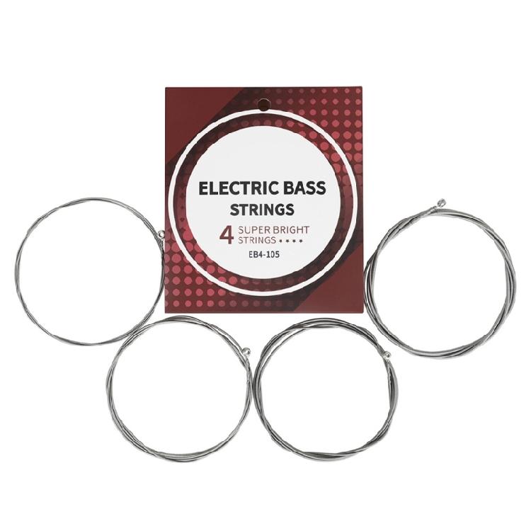 

Bass Guitar Strings Hexagonal Carbon Steel Strings for 4/5-String Electric Bass