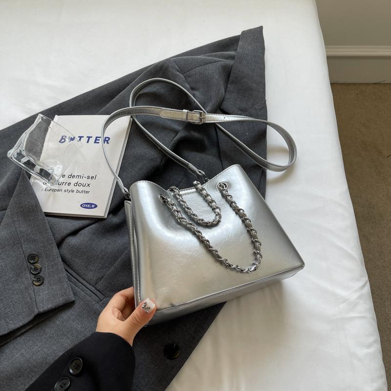 Small PU Leather Crossbody Bags for Women 2024 Y2k Korean Fashion Bucket Bag Lady Shoulder Bag Handbags and Purses