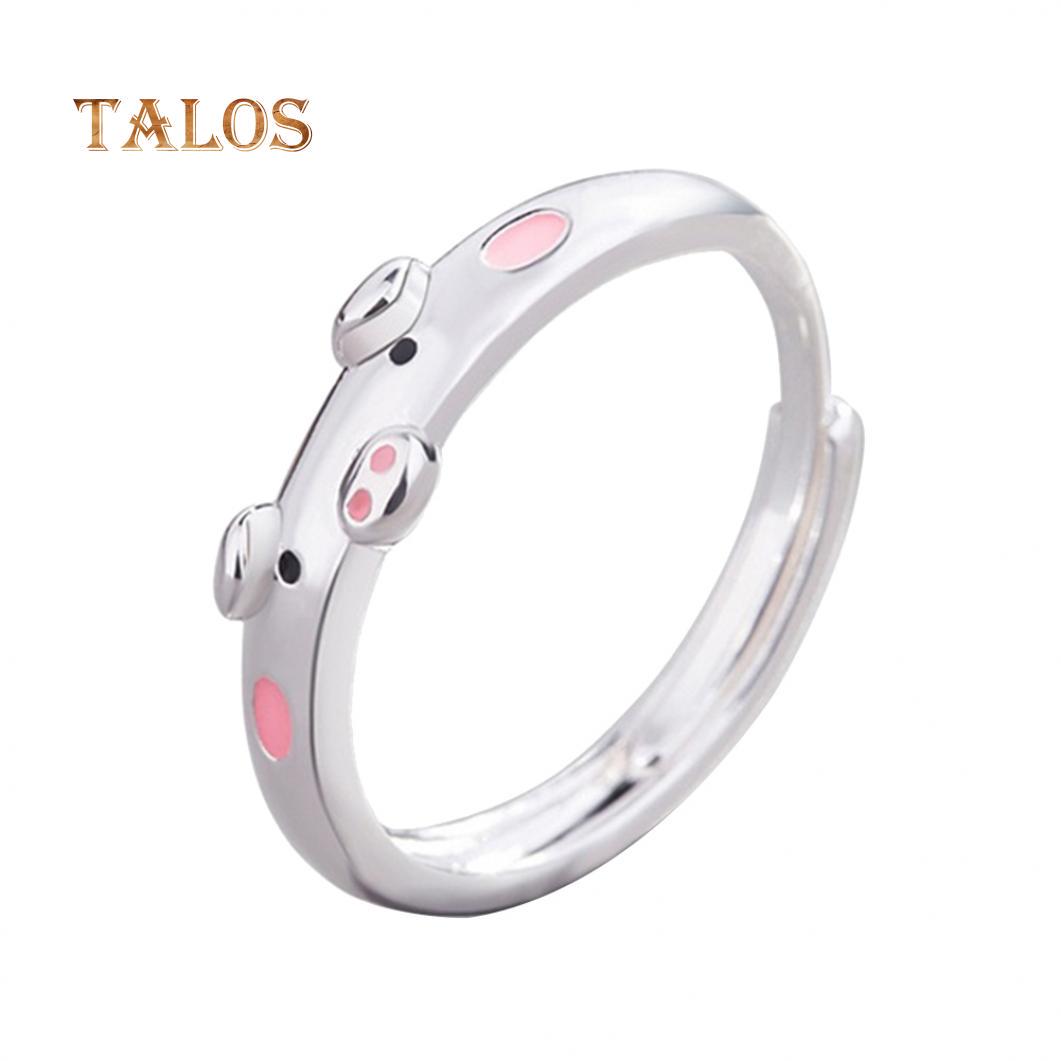 

Милое регулируемое кольцо в виде поросёнка One Size розовый