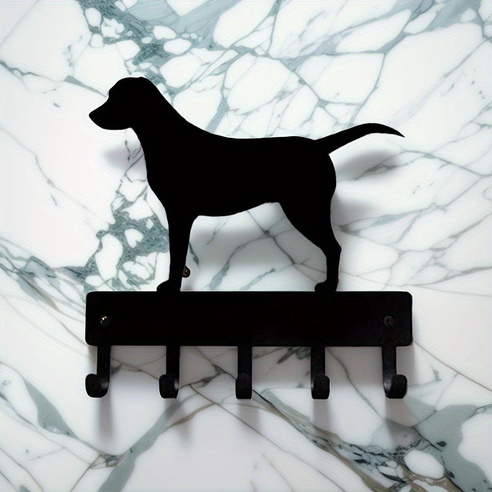 Labrador Dog Key Hooks Wall Art Iron Keychain Holder Metal Coat Rack Wall Hook