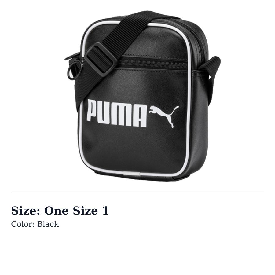 PUMA Leather Shoulder Bag, Crossbody Bag