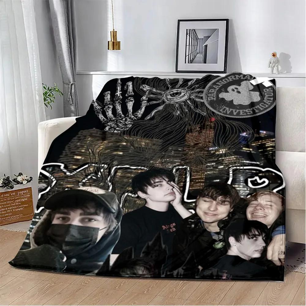 Sam and Colby XPLR Printed Blanket Picnic Blankets Warm Blanket Soft and Comfortable Blanket Home Travel Birthday Gift