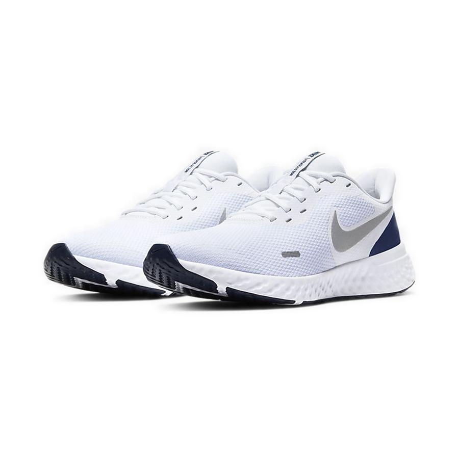Nike Revolution 5 White Midnight Navy Running Shoes BQ3204-102