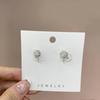 Runde Diamant-Ohrstecker: Retro-Inspiriert, Kein Piercing Erforderlich, Kleines und Einfaches Design für Frauen.
