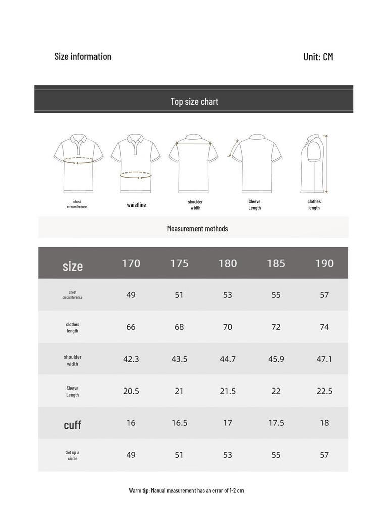 Men's 100% Cotton Half-Zip Polo T-Shirt