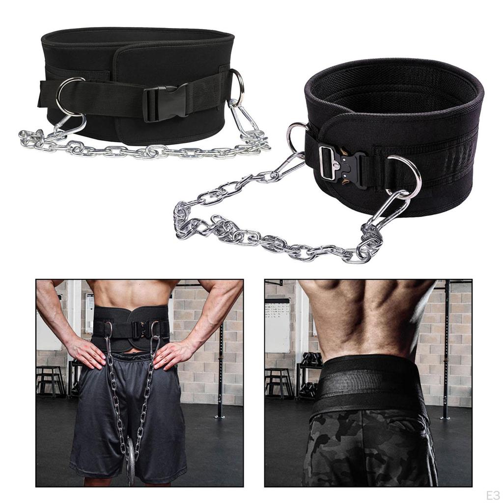 For Weightlifting Dip Belt Dipping With Chain Buckles Weight Lifting Belt