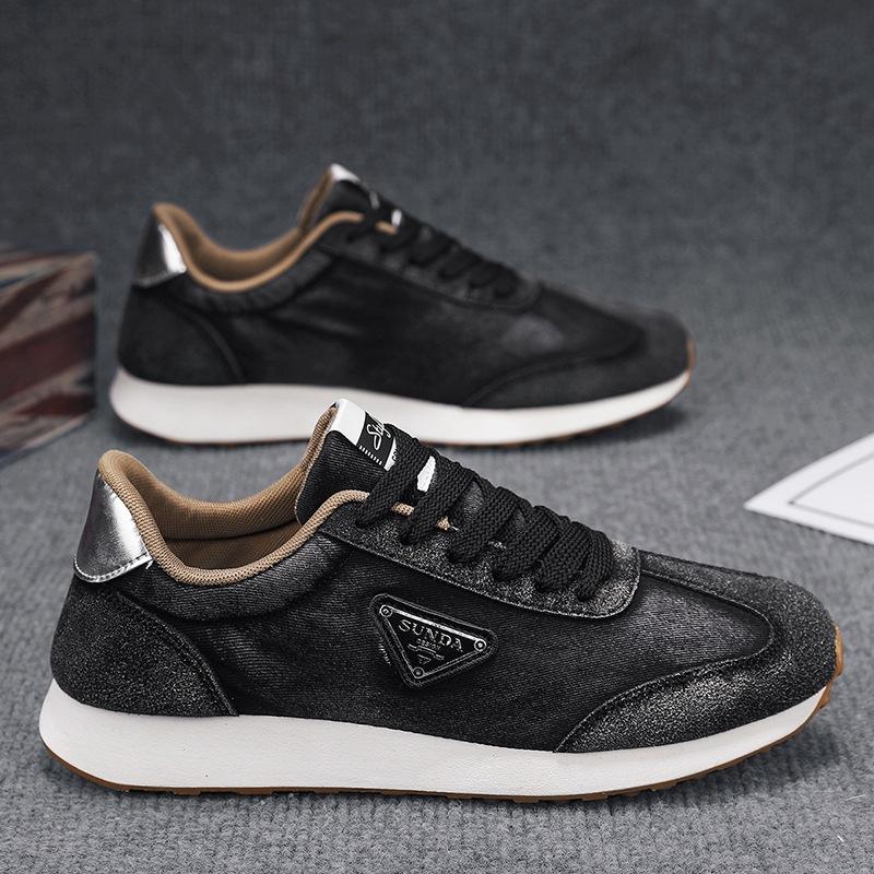 

Джинсове взуття Forrest Gump чоловіче літо 2024 нове спортивне взуття студентське повсякденне чоловіче взуття дихаюче модне взуття збільшує зріст 44