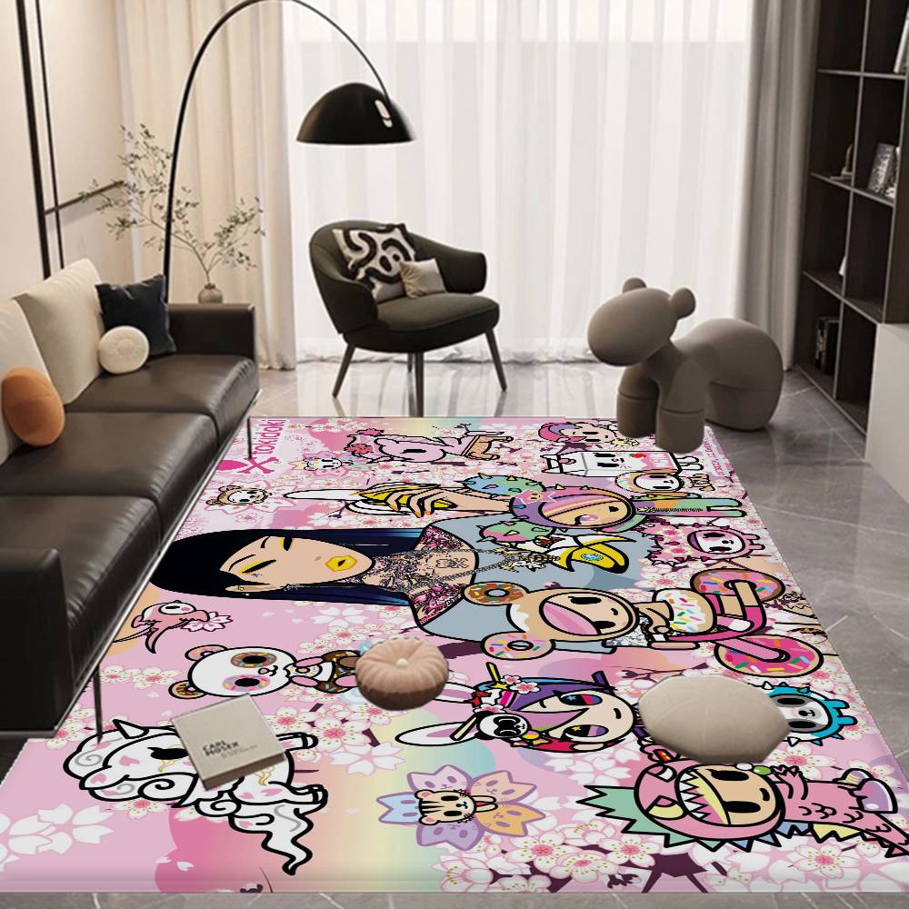 Cartoon T-Tokidoki Kitchen Mat Kids Room Bedroom Decoration Balcony Anti-Slip Doormat Living Room Alfombra