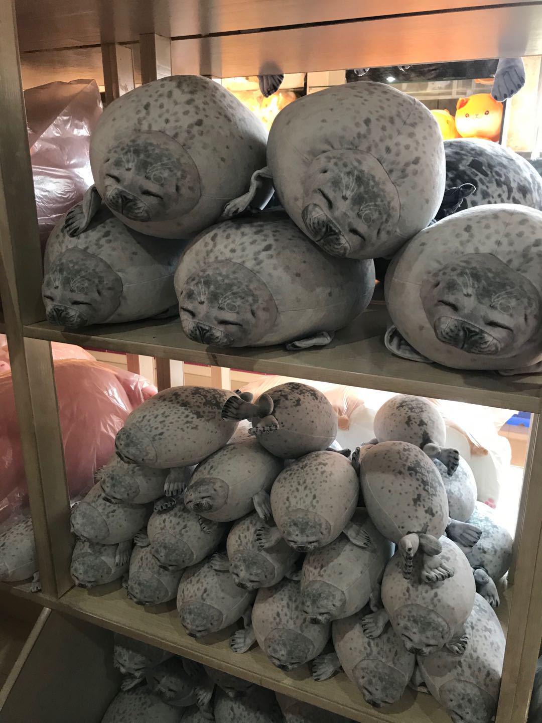 

Мягкая пушистая плюшевая подушка-тюлень из аквариума Осаки 30cm 0.15kg