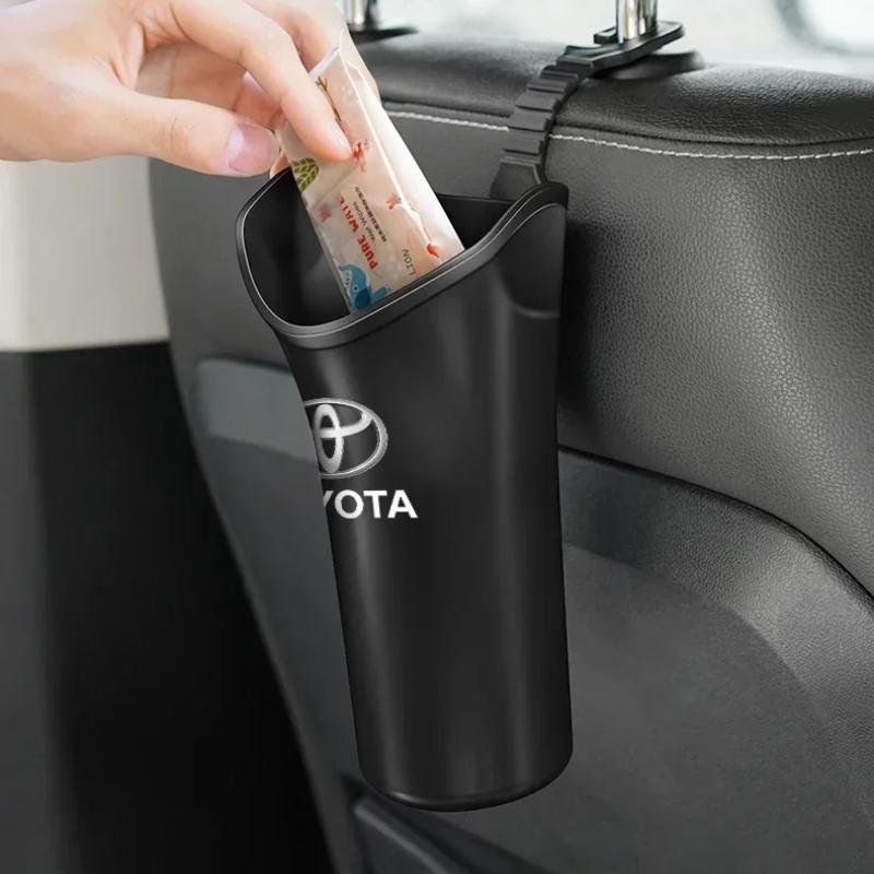 1Pcs Car Storage Box Umbrella Garbage Organizer Bucket For TRD Toyota Crown Reiz Corolla Prada Alphard Yaris Camry GT86