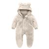 Infant Fleece-Lined Onesie For Baby Outings And Crawling Baby Romper