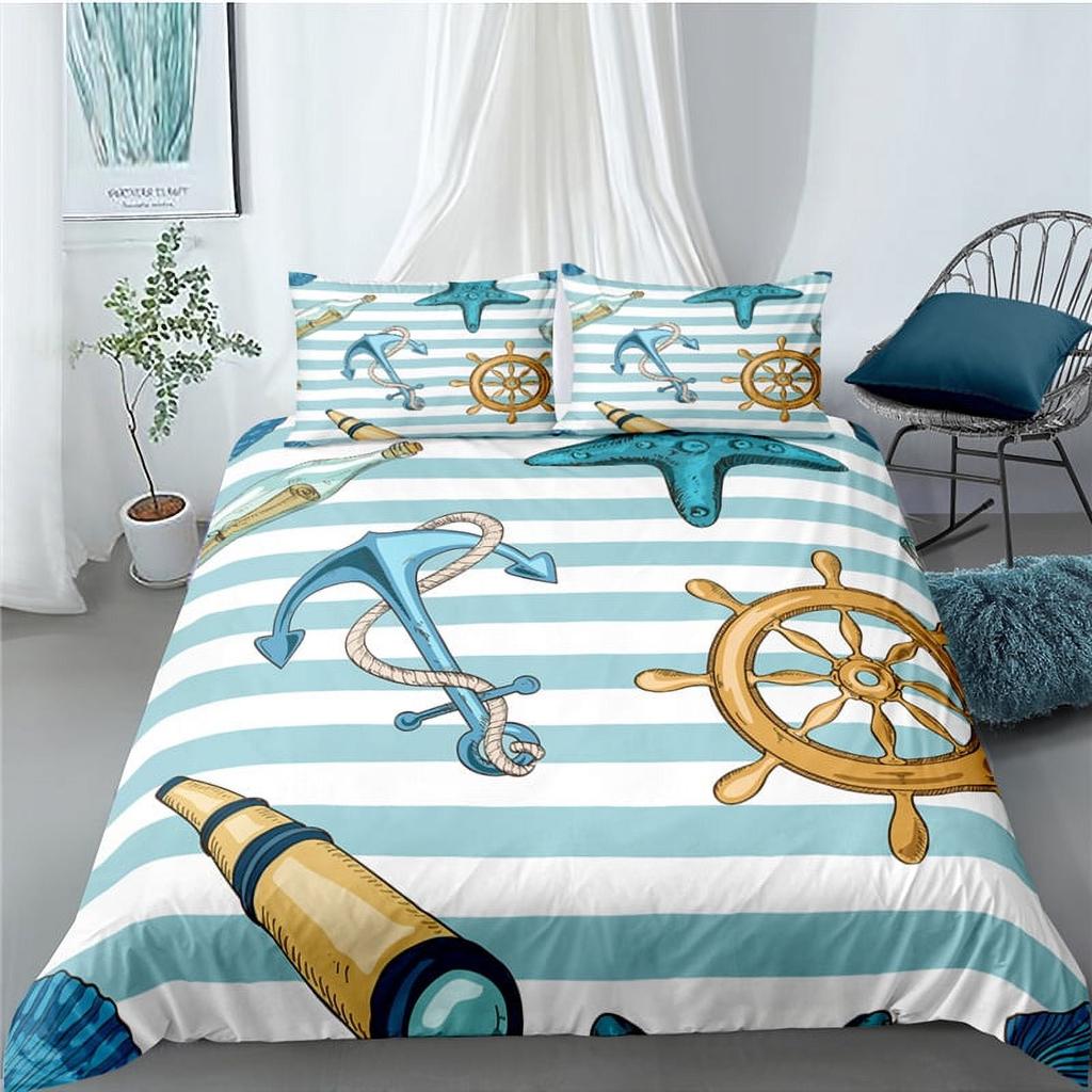 Comforter Anchor Pattern Home Soft Bedding For Adults And Children Suitable Anchor Loversbeautiful Warm And Comfortable