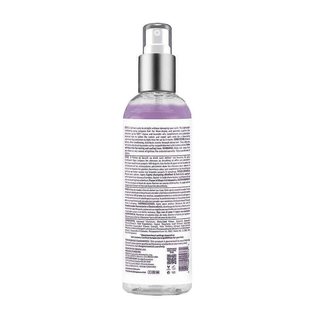 Design Essentials Agave & Lavender Blow-dry & Style Primer, Lavender, 8.0 Oz