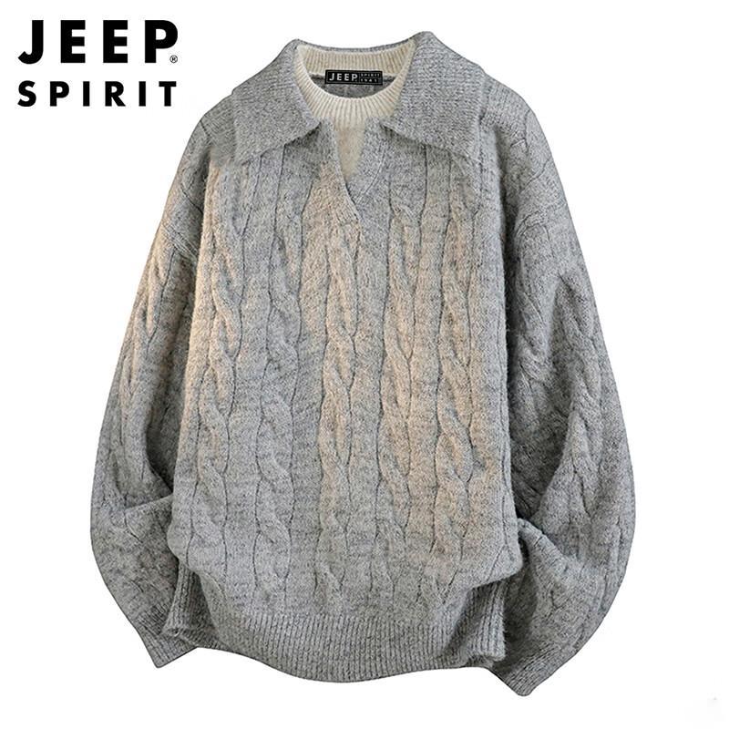

JEEP SPIRIT Мужской свитер премиум-класса крупной вязки XL
