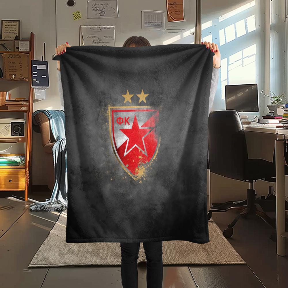 Crvena zvezda2 Flannel Blanket, High quality Comfortable for All Seasons, Home Decor, Warmth and Comfort