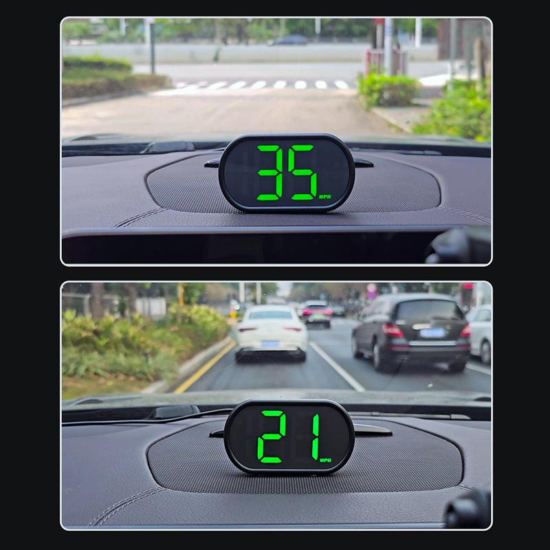 

Автомобильный светодиодный цифровой измеритель скорости Проекционный дисплей Универсальные инструменты для измерения скорости автомобиля Спидометр HUD Грузовик Ассистент безопасного вождения белый