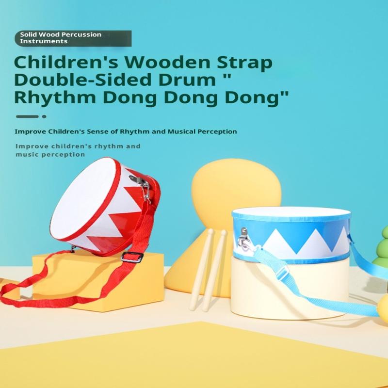 Drum Wood Kids Early Educational Musical Instrument For Children Baby Toys Beat Instrument Hand Drum