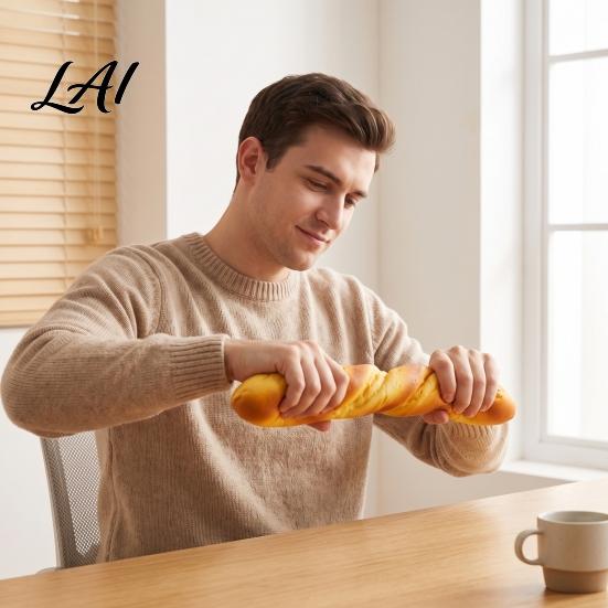 Fun Desk Accessories for Stress Large Baguette Squishy Fidget Toy Realistic French Bread Relief Relaxation Toys Home Use Squeeze Oversized