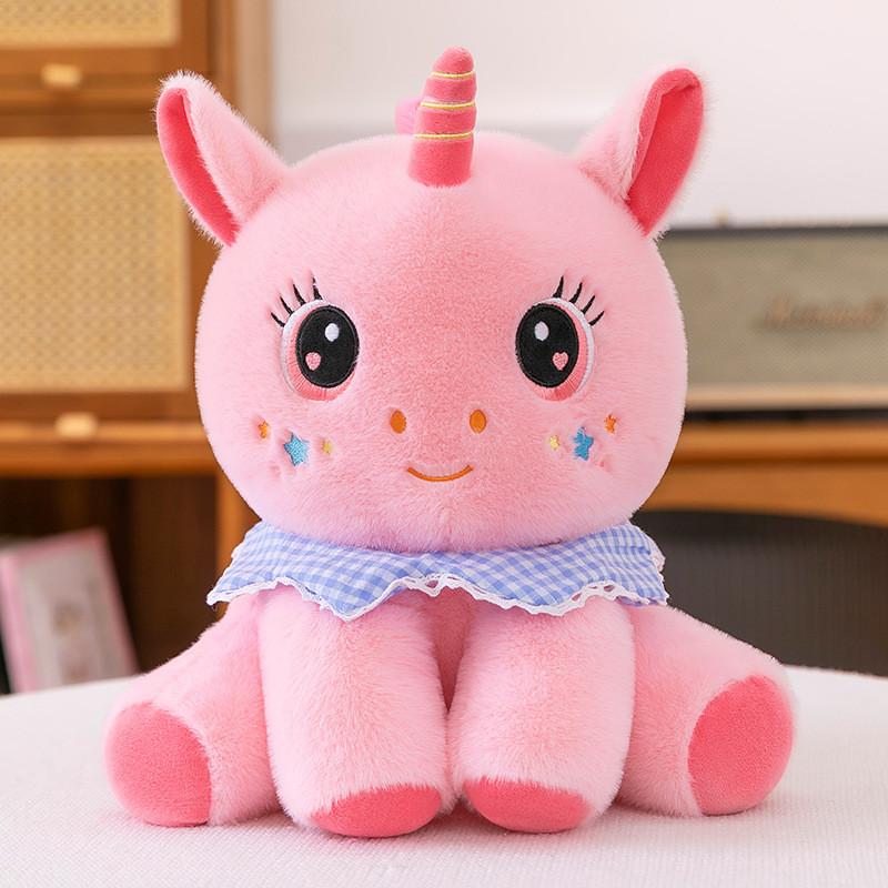 Unicorn Plush Toy Animal Stuffed Doll With Pp Cotton For Gift And Collecting