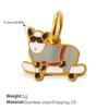 Adorable Animal Charm Series: Cat, Dog & Squirrel Pendants for DIY Bracelets
