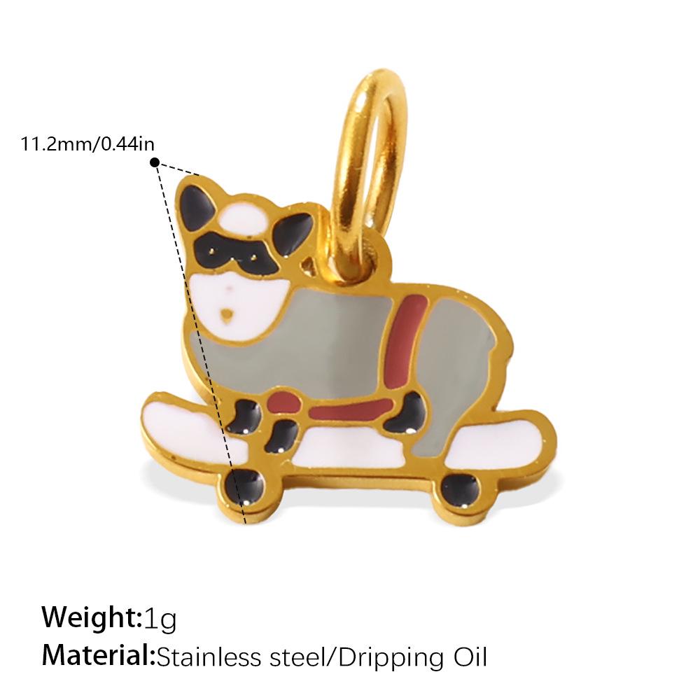 Adorable Animal Charm Series: Cat, Dog & Squirrel Pendants for DIY Bracelets