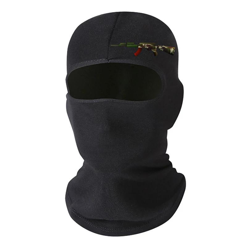 Xiaomi 1 Stück Lycra Motorrad Sturmhaube Herren Damen Wargame Radfahren Ski Snowboard Wind Kappe Winter Warm Hals Schwarz Fahrrad Outdoor Sport