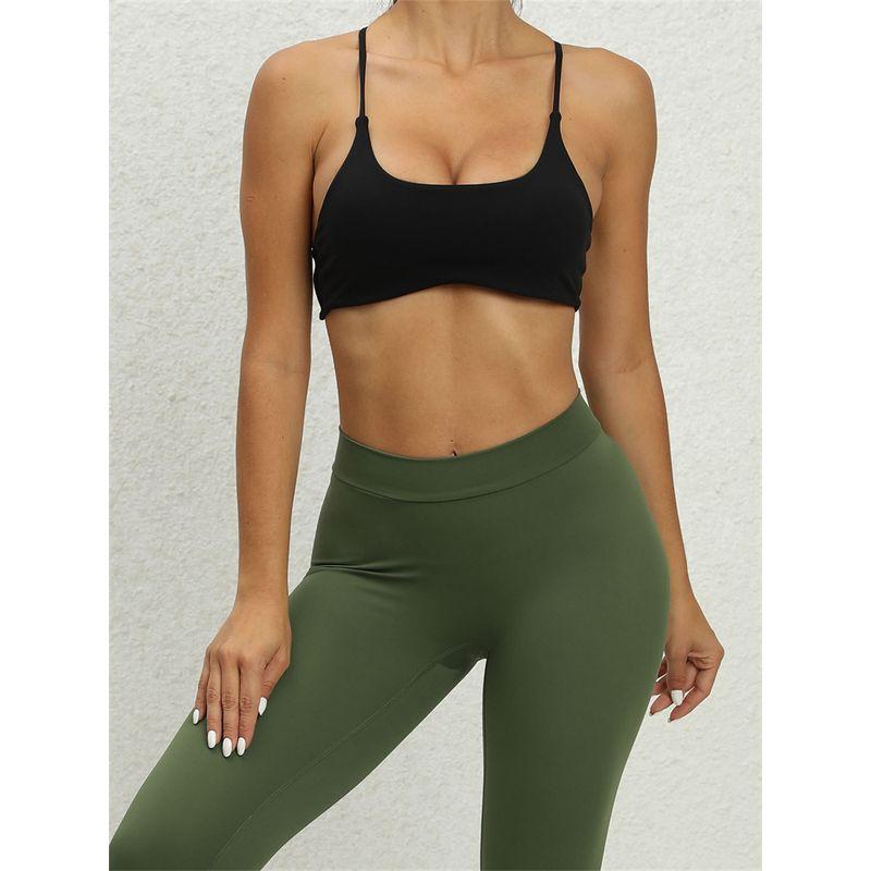 New Quick-Drying Breathable Fashion Nude Feel Yoga Bra Running Exercise Underwear Beauty Back Fitness Tops High Elastic Bubble Wrap
