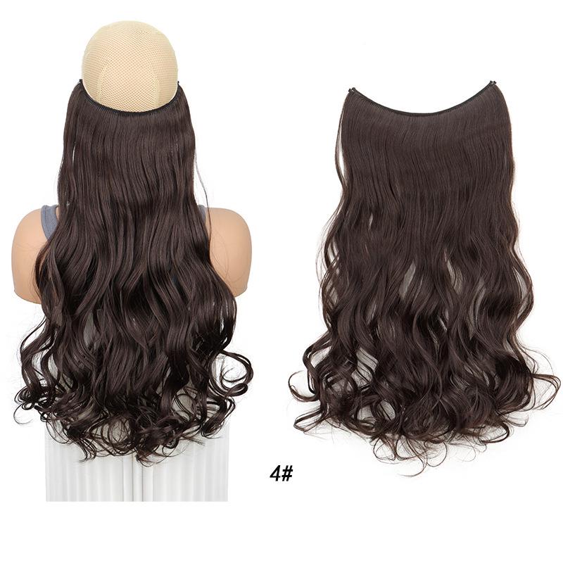 One-Piece Curly Clip-In Hair Extensions: High-Temperature Fiber for Enhanced Women's Volume