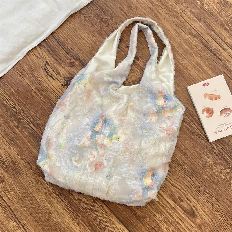 5381 New Lace Fairy Flower Vest Bag Hand Carry Bag Large Capacity Shoulder Bag Lazy Wind Underarm Bag