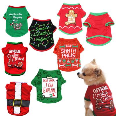 Funny Christmas Puppy Cat Coat Halloween Costume Vest Pet Party Clothes Dog Sweatshirts