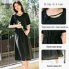 Women's Elegant Short-Sleeve A-Line Midi Dress