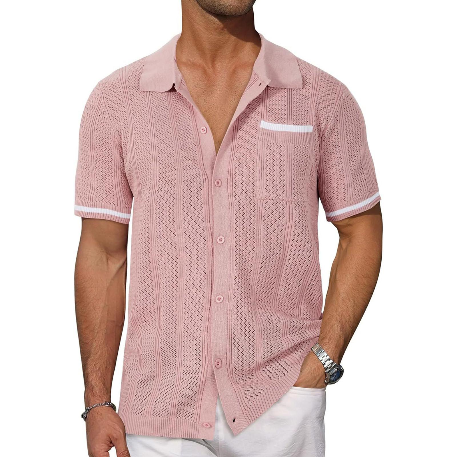 

Мужская и зимняя европейская и американская мужская футболка с длинным рукавом и воротником L розовый