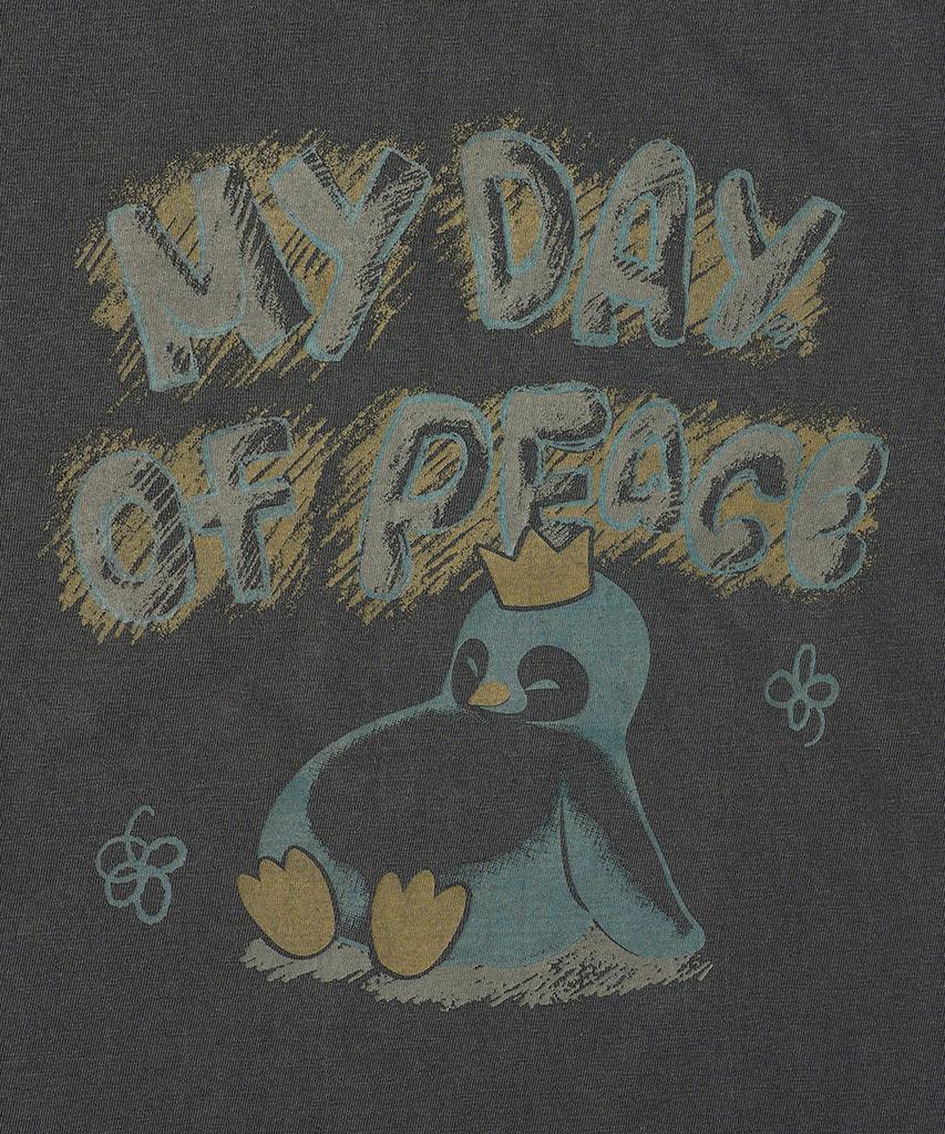 GAKKAI UNIONS My Day Pigment Short Sleeve T-Shirt Charcoal