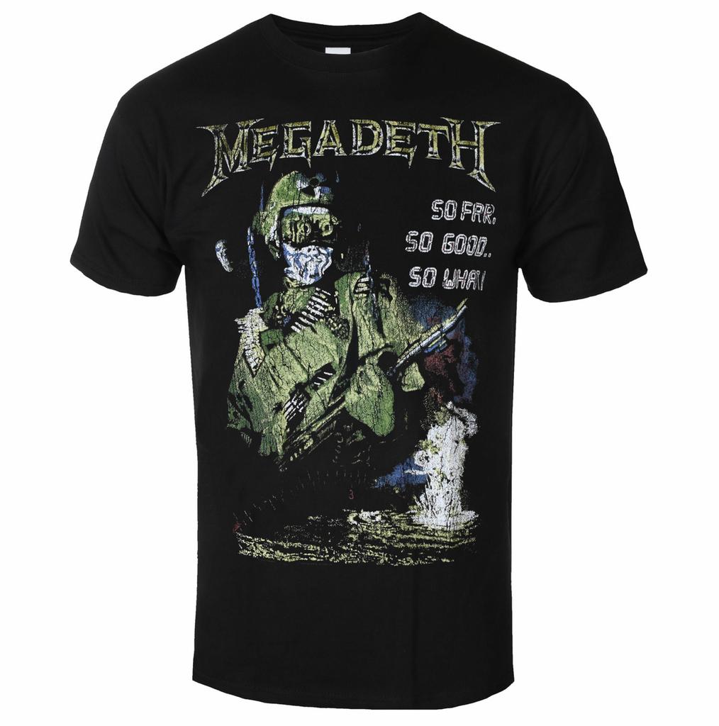 Retro Summer Megadeth Graphic Cotton Tshirt Unisex Summer Short Sleeve Fashion Brand Tee Luxury Casual Vintage Tees
