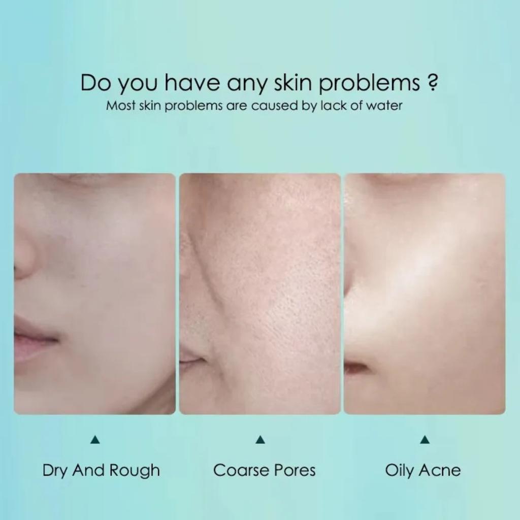 Hyaluronic Acid Moisturizing Facial Mask 10PCS, Hydrating Sheet Mask, Deep Moisture, Soft & Elastic Skin, Light Breathable Face Mask