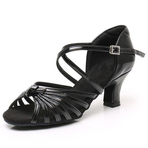 Latin Dance Shoes for Women and Adults, 7.5cm High Heels, Soft Soles, National Standard Dance Shoes, Suitable for All Seasons