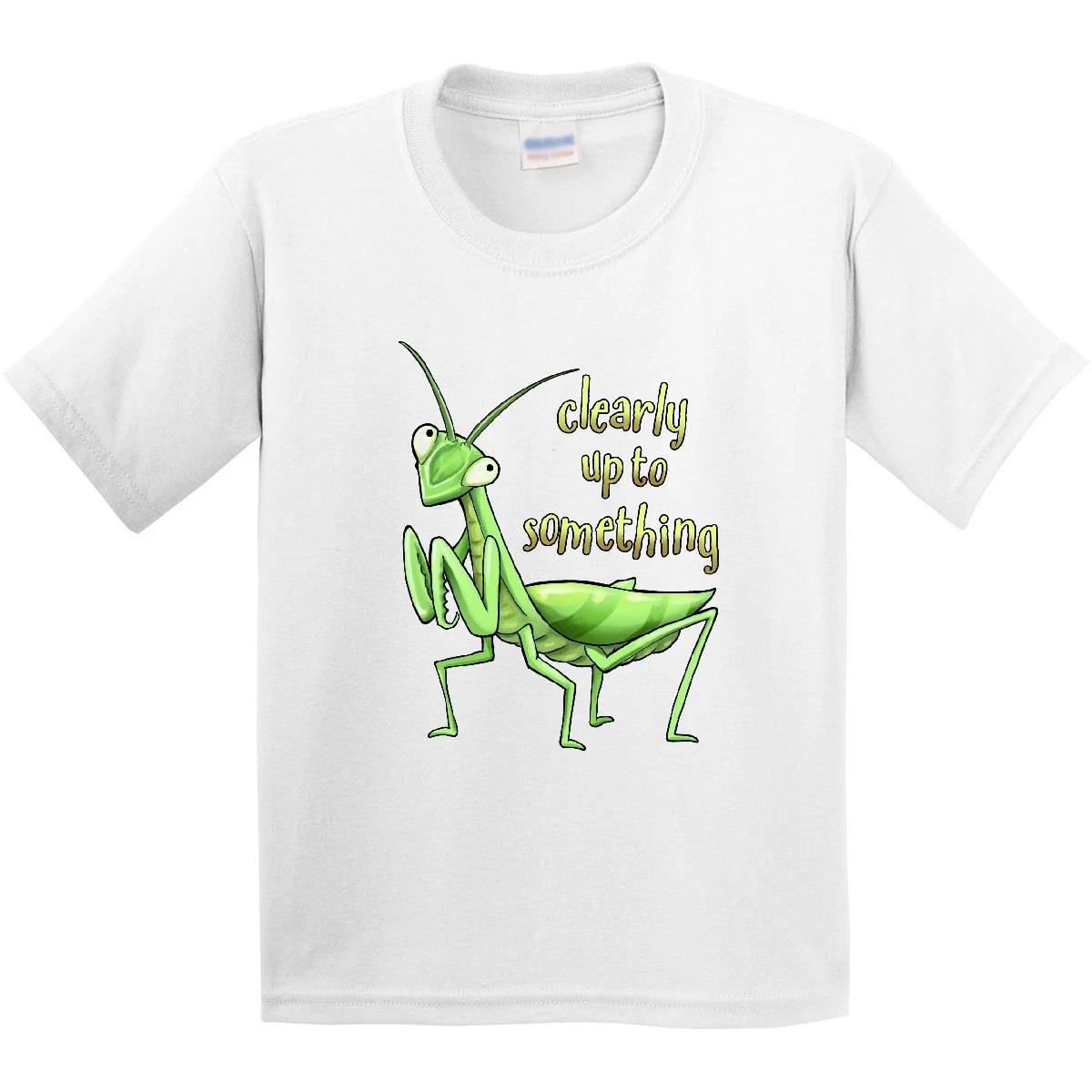 Inktastic Praying Mantis- Clearly Up To Something Youth T-Shirt Animals Insect 100