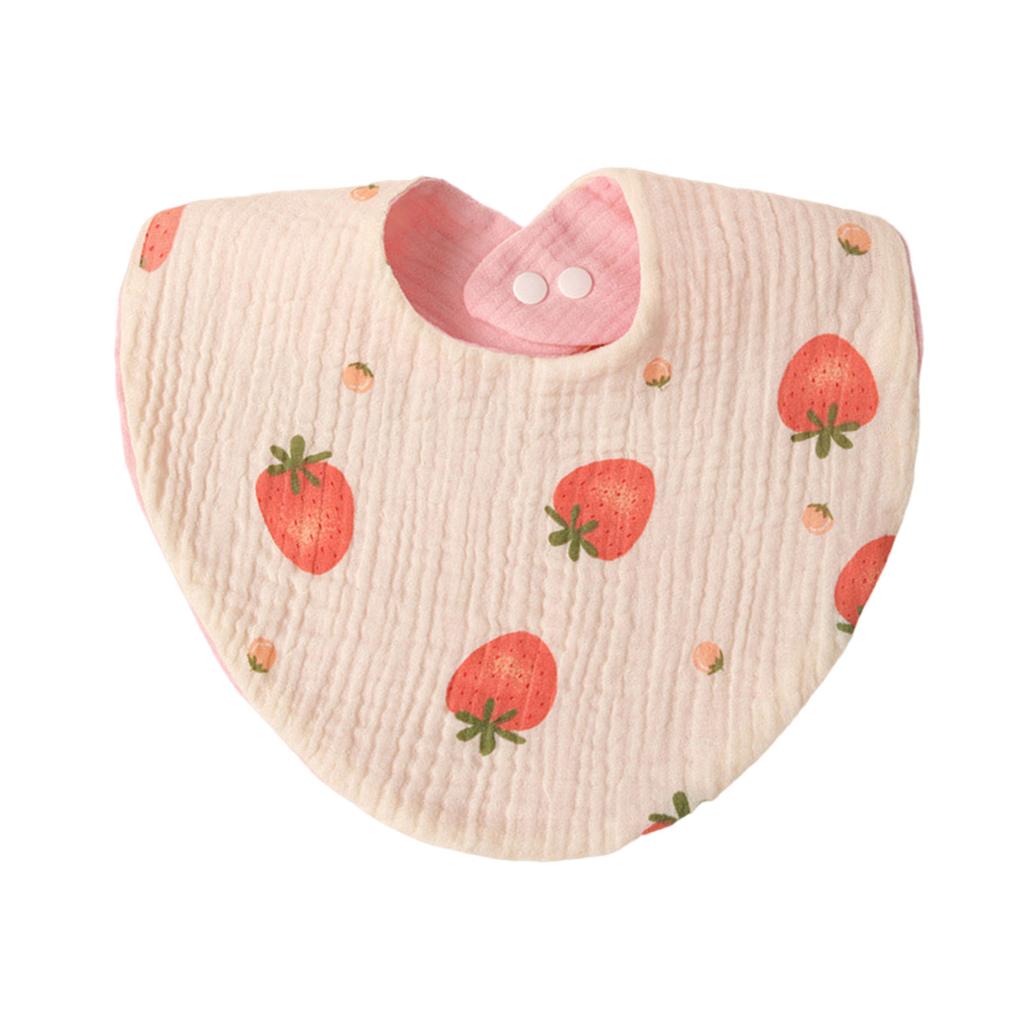 Soft Comfortable Newborns Bibs Cotton Baby Drool Bibs 4 Layer Bibs Baby Feeding Bibs Multple Pattern for Teething Infant