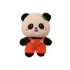Cute Overalls Panda Scratch Doll Doll Plush Toy Cartoon Keychain School Bag Pendant Gift