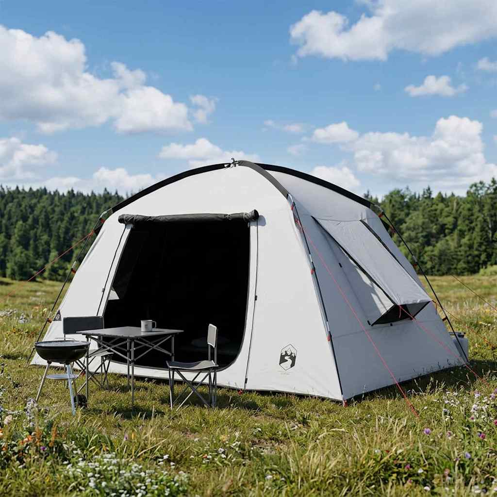 Cabin Tent with Roof White Blackout 300 x 210 x 156 cm Polyester