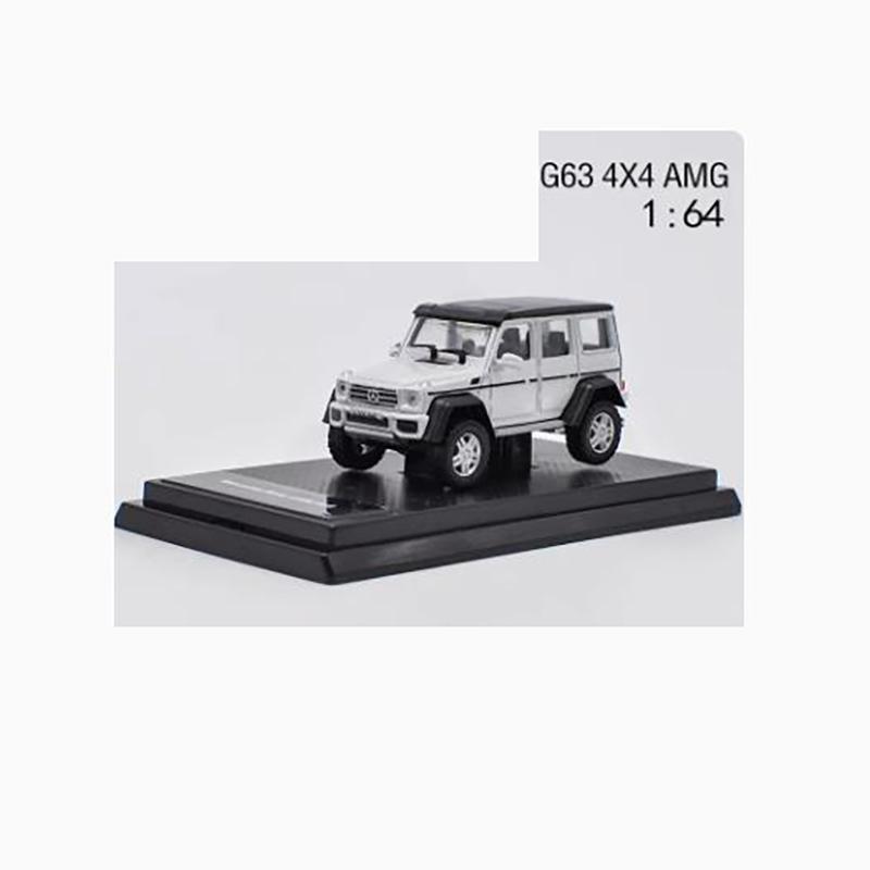 AAM1 Diecast 1:64 Scale Mercedes-Benz G63 6X6 4X4 G500 AMG Benz G-Class Pickup Alloy Car Model Collectible Toy Gift Souvenir Display
