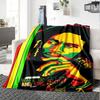 Bob Marley Blanket Comfortable Perfect for Seaside Office Couch for All Occasions Digital Print Perfect Gift for Relatives and Friends