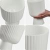 KADAX Doniczka Osłonka Plastikowa Gazon 18cm Biała
