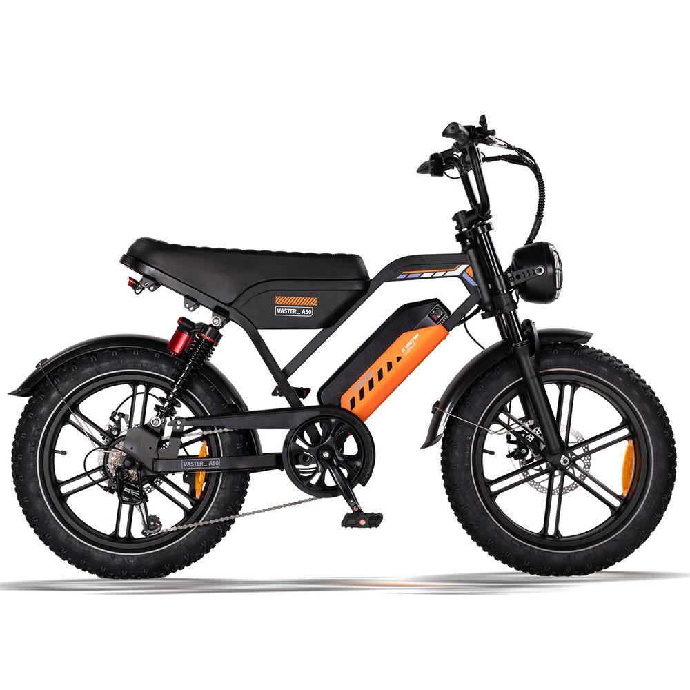 Elektrofahrrad Avdl A50 250W Motor Doppelscheibenbremsen 7 Gänge 20" Fat Tire Erwachsenen Elektro-Mountainbike 48V 15,6Ah Max. Last 150 kg