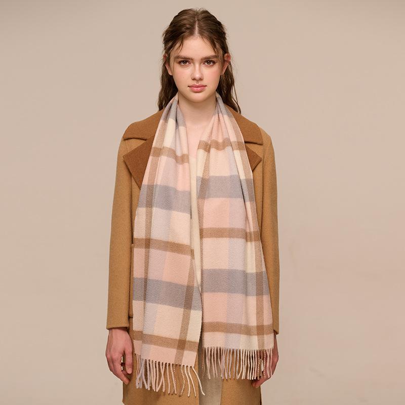 

Cashmere plaid scarf new autumn and winter women s multi-color warm long couple scarf