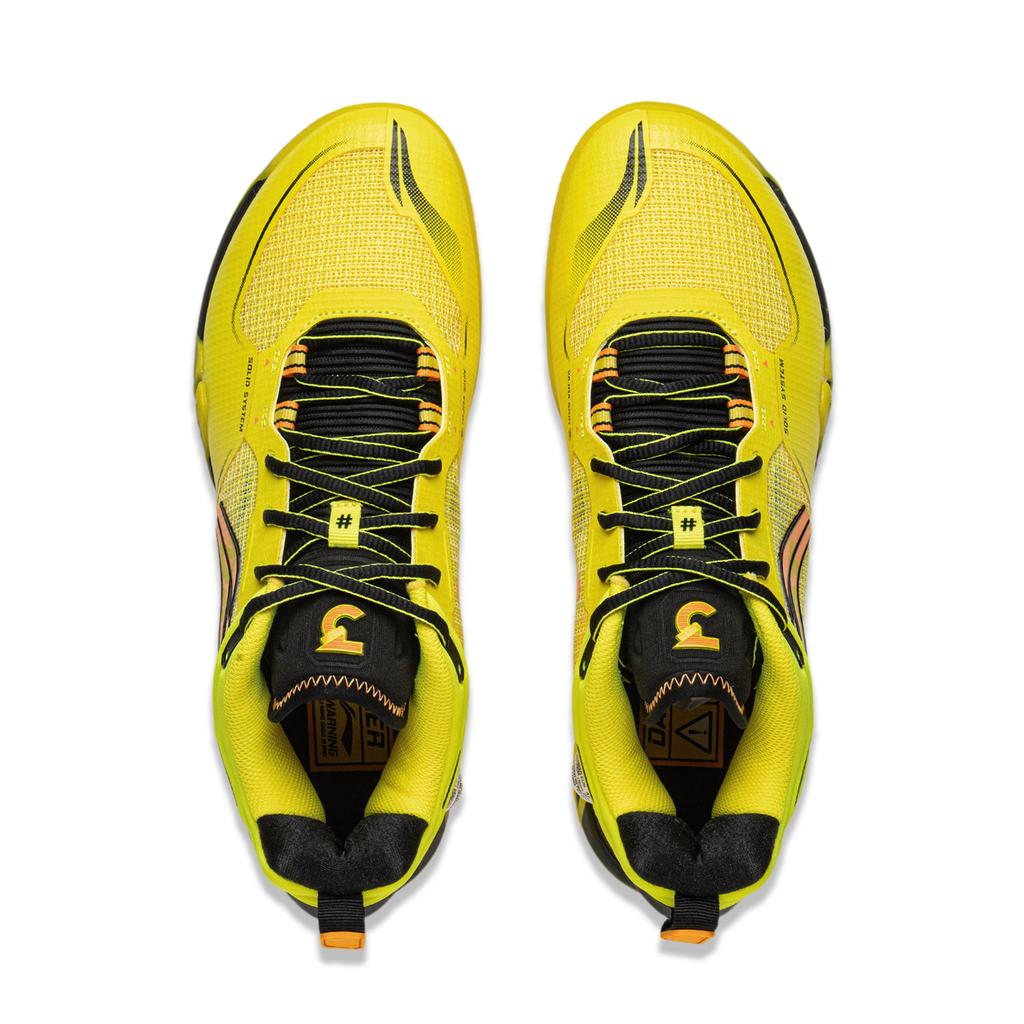 New LiNing Breathable Support Low top Badminton Shoes Unisex Yellow AYAV001-2