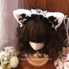 Classic Lolita Plush Cat Ear Lace Headband Vintage KC Headbands Pink Black Beast Ear Hair Accessories