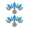 Elegant T Bar Threaded Cartilage Piercing Earring Modern Curved Designs Body Jewelry