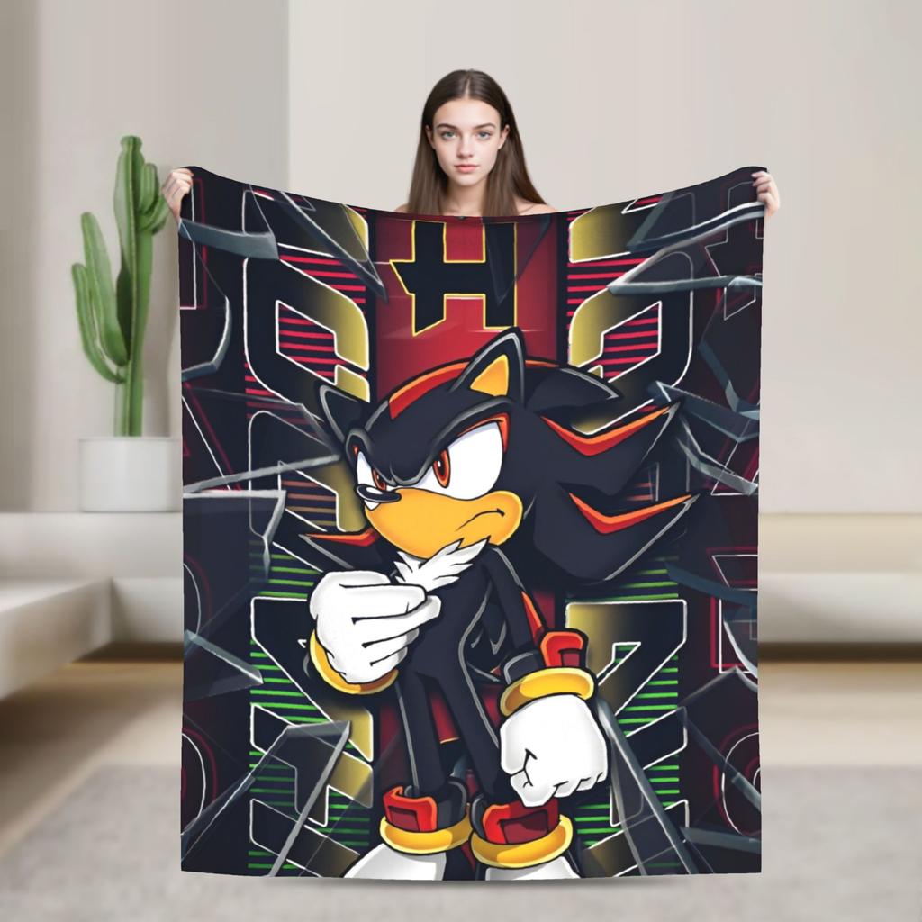 The Hedgehog Shadow X - Shadow's Path Vintage Blanket Flannel Vintage Warm Throw Blankets for Bedspread Autumn/Winter