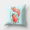 Cartoon Cute Fox Cushion Cover Sofa Car Office Living Room Home Decor Bedroom Animal Pillow